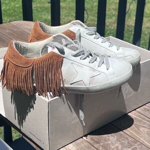 Fringe Golden Goose Superstars size 36